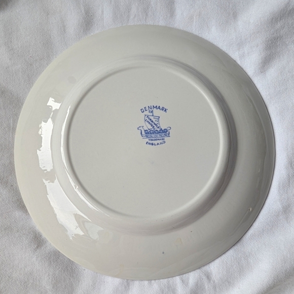 Reserved For KM Furnivals England Denmark Blue Dinner Plates-2 - Picture 3 of 13